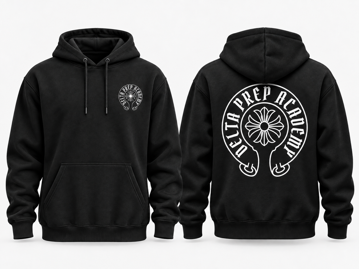 Delta Chrome Black Hoodie
